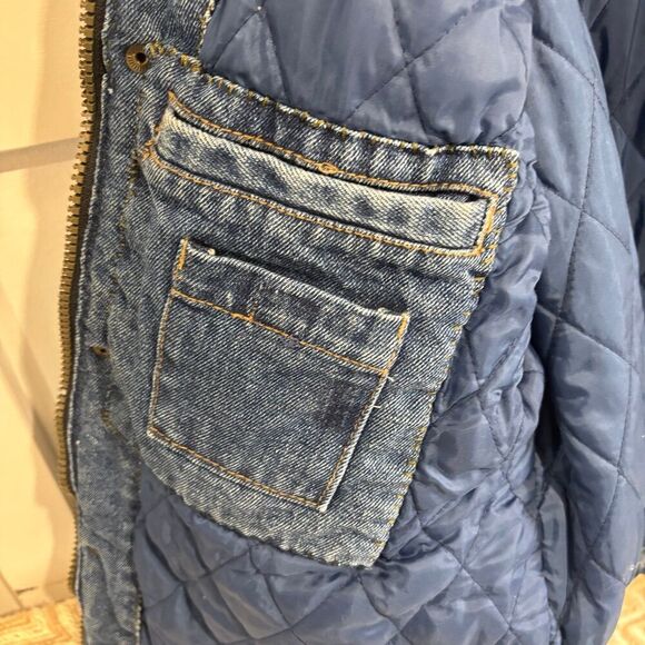 Vintage Wrangler Hero Warner Brothers Space Jam Quilted Jean Denim Jacket - Picture 8 of 9